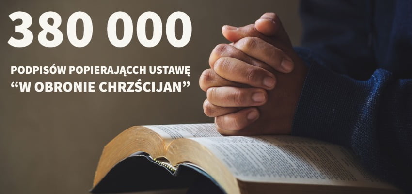 Sukces obywatelskiego projektu „W obronie chrześcijan”!